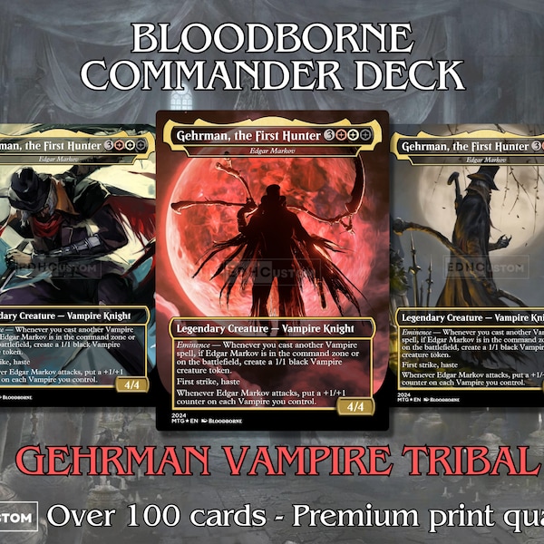 Bloodborne Commander Deck MTG English Magic the Gathering Custom Proxy High Quality