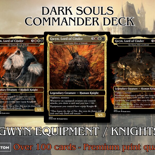 Dark Souls Commander Deck MTG EDH English Custom Proxy High Quality Cards