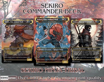 Sekiro Commander Deck MTG EDH Tarjetas de alta calidad con proxy personalizado en inglés