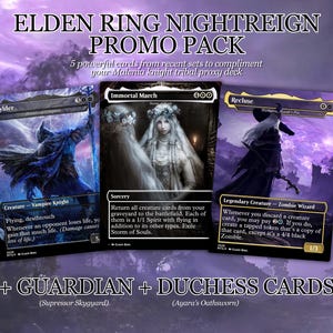 Pacchetto promozionale proxy Elden Ring Nightreign / 5 proxy premium / Proxy MTG personalizzati di qualità premium per EDH Commander