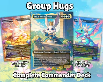 Group Hug Proxy Deck 100 Cards + Tokens | Full Commander Deck EDH