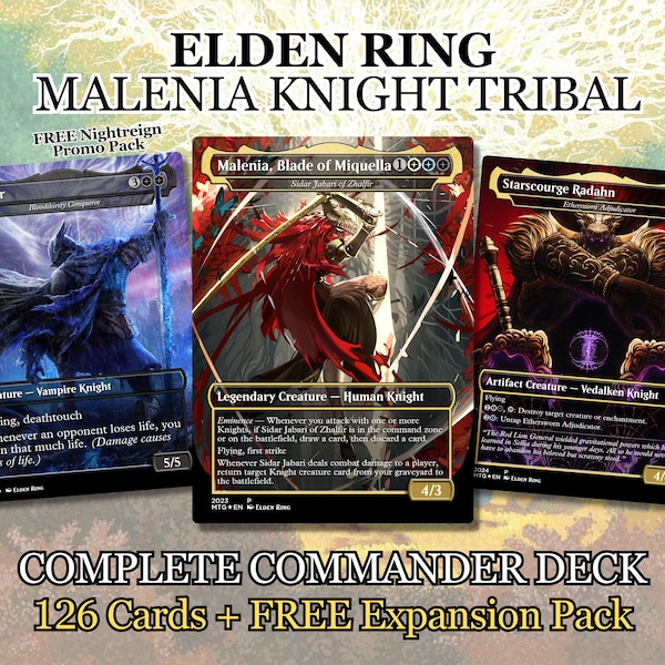 Elden Ring Proxy Deck 100 Cards + Tokens | Full Commander Deck EDH
