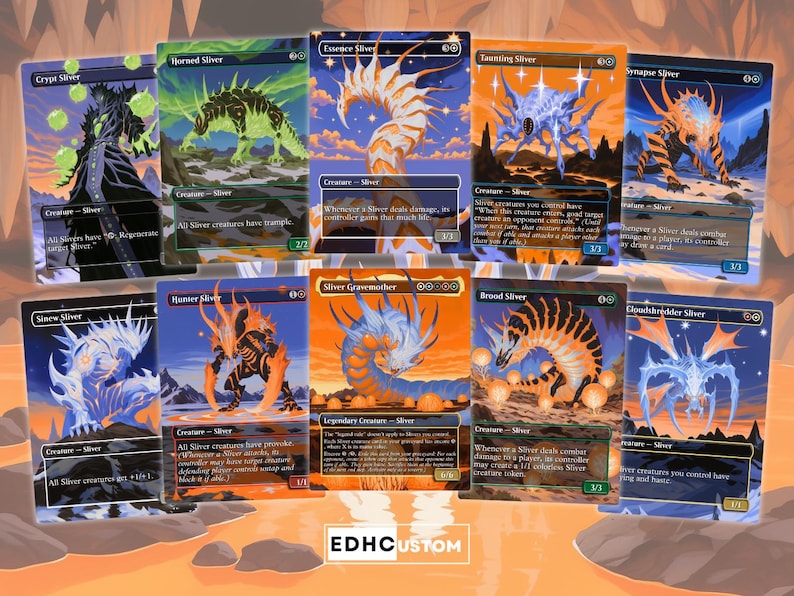 Sliver Tribal Proxy Deck 100 Cards + Tokens | Full Commander Deck EDH ...