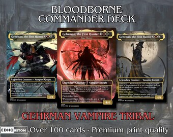 Bloodborne Commander Deck Custom MTG Cards Premium Proxy Cards Complete EDH Deck