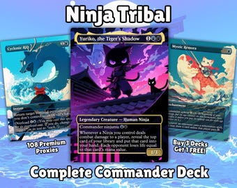 40 Card Custom Yugioh Ninja Deck + Bonus Sleeves & Cards! - Etsy