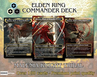 Elden Ring Commander Deck Custom Cards Premium Proxy Cards Complete EDH Deck