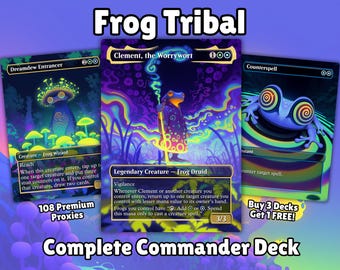 Talia zastępcza plemienia żab Clement 100 kart + żetony | Talia EDH Full Commander