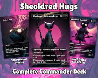 Sheoldred Proxy Deck Group Hug 100 Cards + Tokens | Full Commander Deck EDH