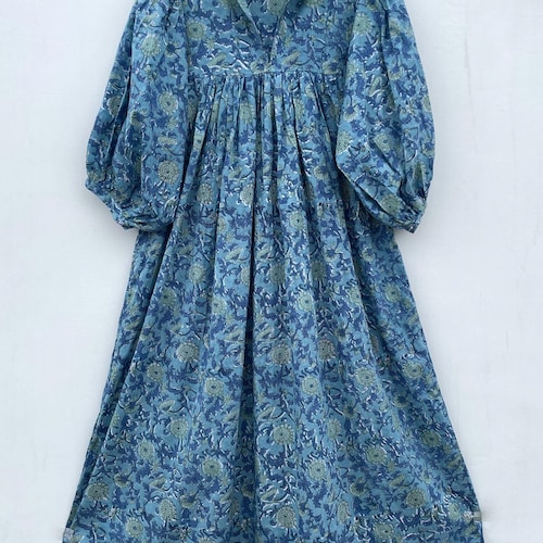 casual ethnic dress Sun-kissed days, soft cotton hugs, and effortless elegance [summer cotton dress, breathable cotton dress, lightweight summer outfit, everyday comfort wear, casual ethnic dress, soft cotton fabric, indian summer fashion, airy cotton