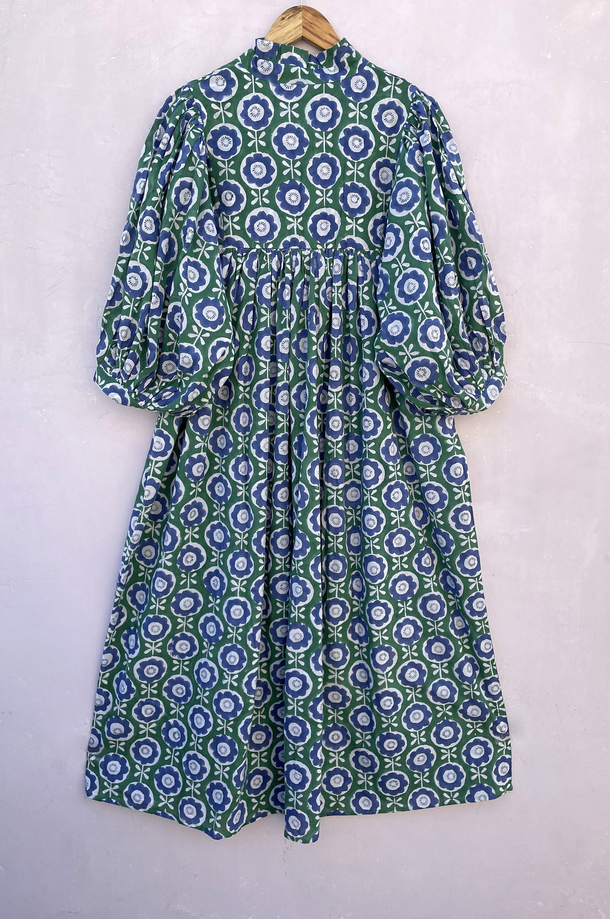 Beyove Robe Tunique Bohème Pour Femme, Robe D'été Vintage, Tunique De Plage, Manches 3/4, Col Rond, Motif Floral, Top Tunique Court, Imprimé 2, XXL
