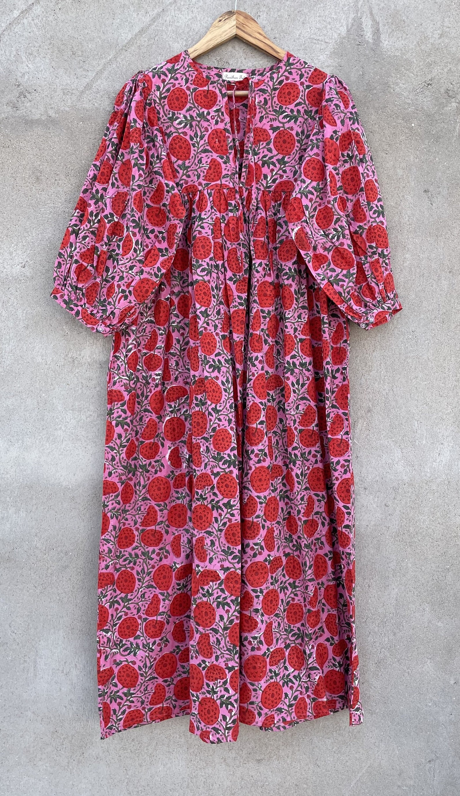Bohemian Maxi Dress For Summer With Frill Collar main image 1