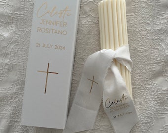 Personalised christening/ baptism candle