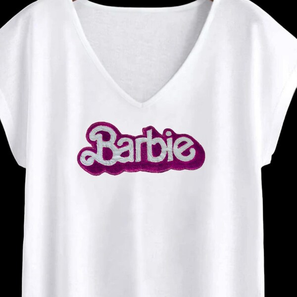 Broderie t-shirt barbie