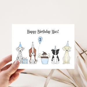 Personalized Dog Birthday Card || Happy Birthday Card || Birthday Card For Your Dog ||