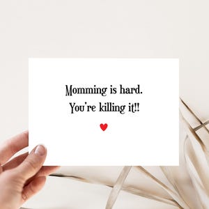 Mother's Day Card || Momming is hard Mother's Day Card || Happy Mother's Day ||