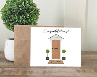Personalized Housewarming Card | New Home Illustration