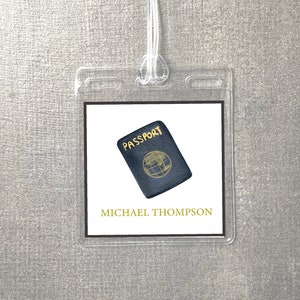 Personalized Passport Luggage Tag || Luggage Tag || Travel Tag