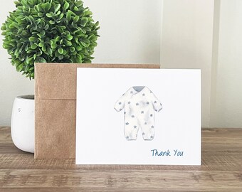 Personalized Baby Shower Thank You Cards || Baby Boy Thank You Cards ||