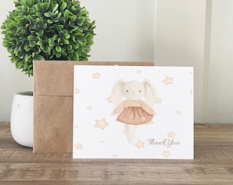 Personalized Baby Shower Thank You Cards || Baby Girl Thank You Cards ||