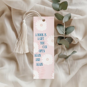 Bookmark || A Book Is A Gift Bookmark ||