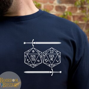 DnD T-Shirt, Dungeons and Dragons Shirt, d20 shirt, Funny DnD Gift, F me F You, Dungeon master Gift