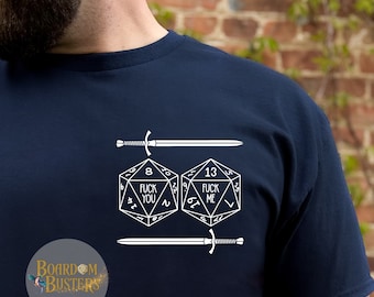 DnD T-Shirt, Dungeons and Dragons Shirt, d20 shirt, Funny DnD Gift, F me F You, Dungeon master Gift