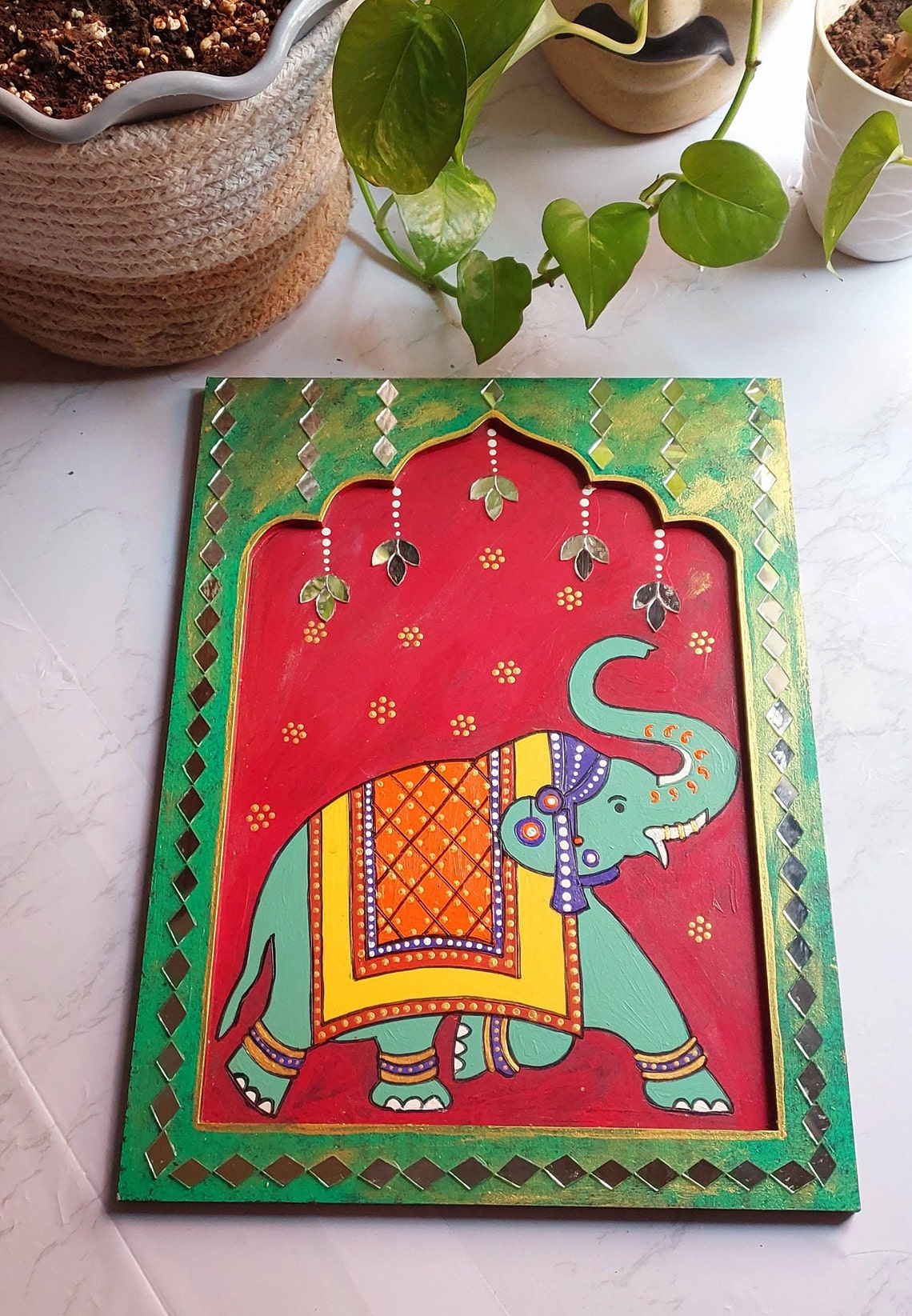 Jharokha Indian Art Wall Hanging Etsy