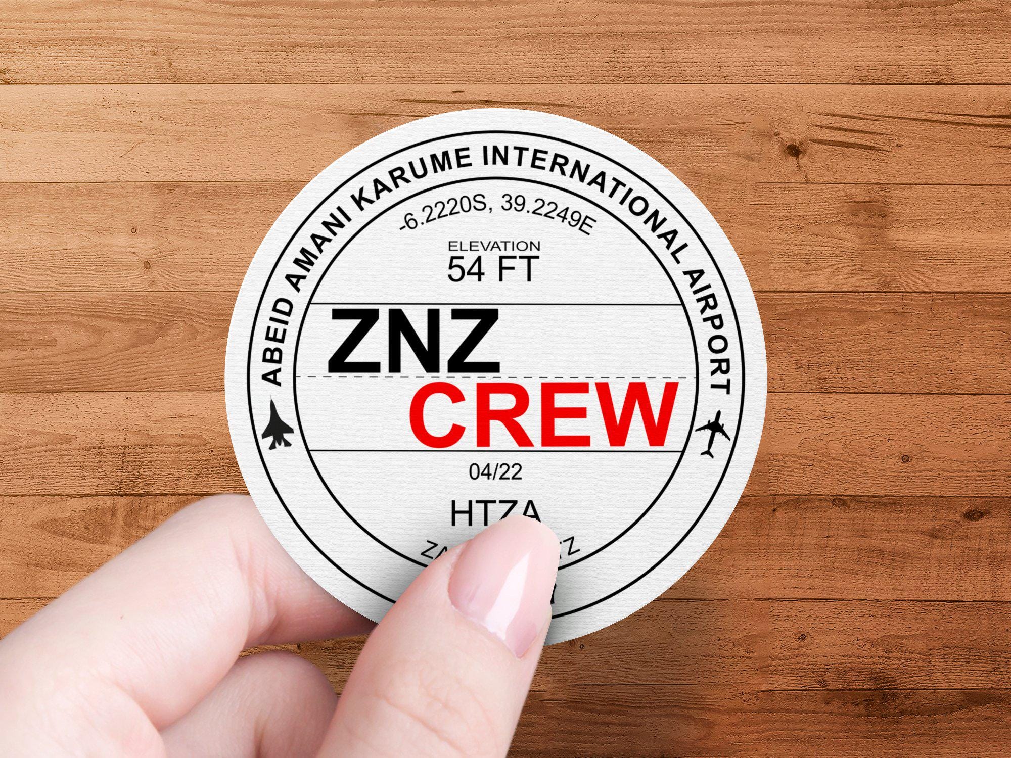 Africa Airport Airline Flight CREW Vinyl Indoor Outdoor Stickers ...