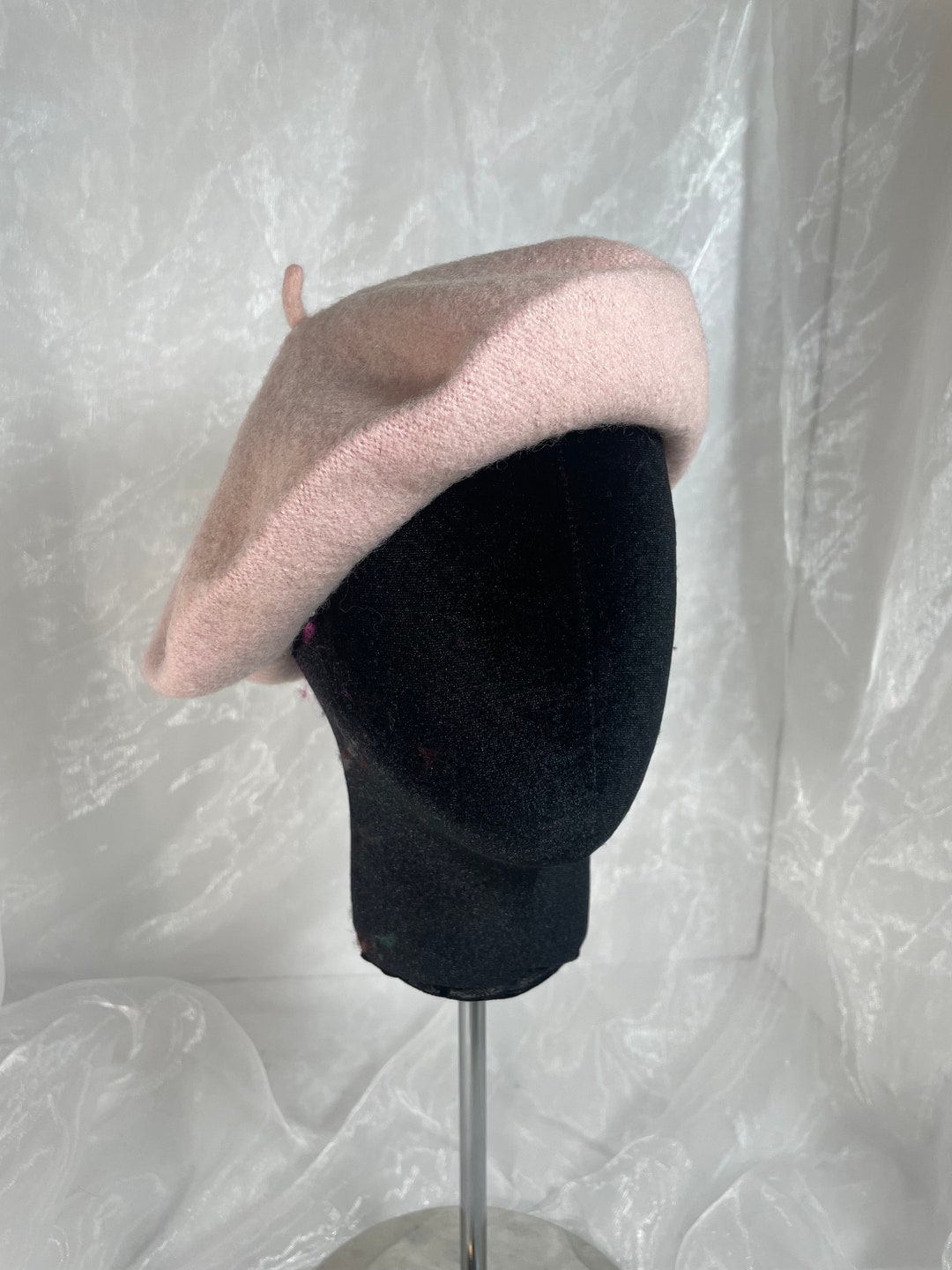 Ladies Cream Beret. One Size Fits All Etsy