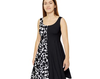 Vestido skater de Cruella para mujer (AOP)