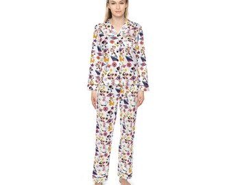 Pijama de satén para mujer DCL (AOP)