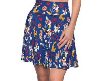 Falda patinadora DCL para mujer