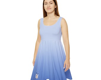 Vestido patinador Castle Ombre para mujer (AOP)