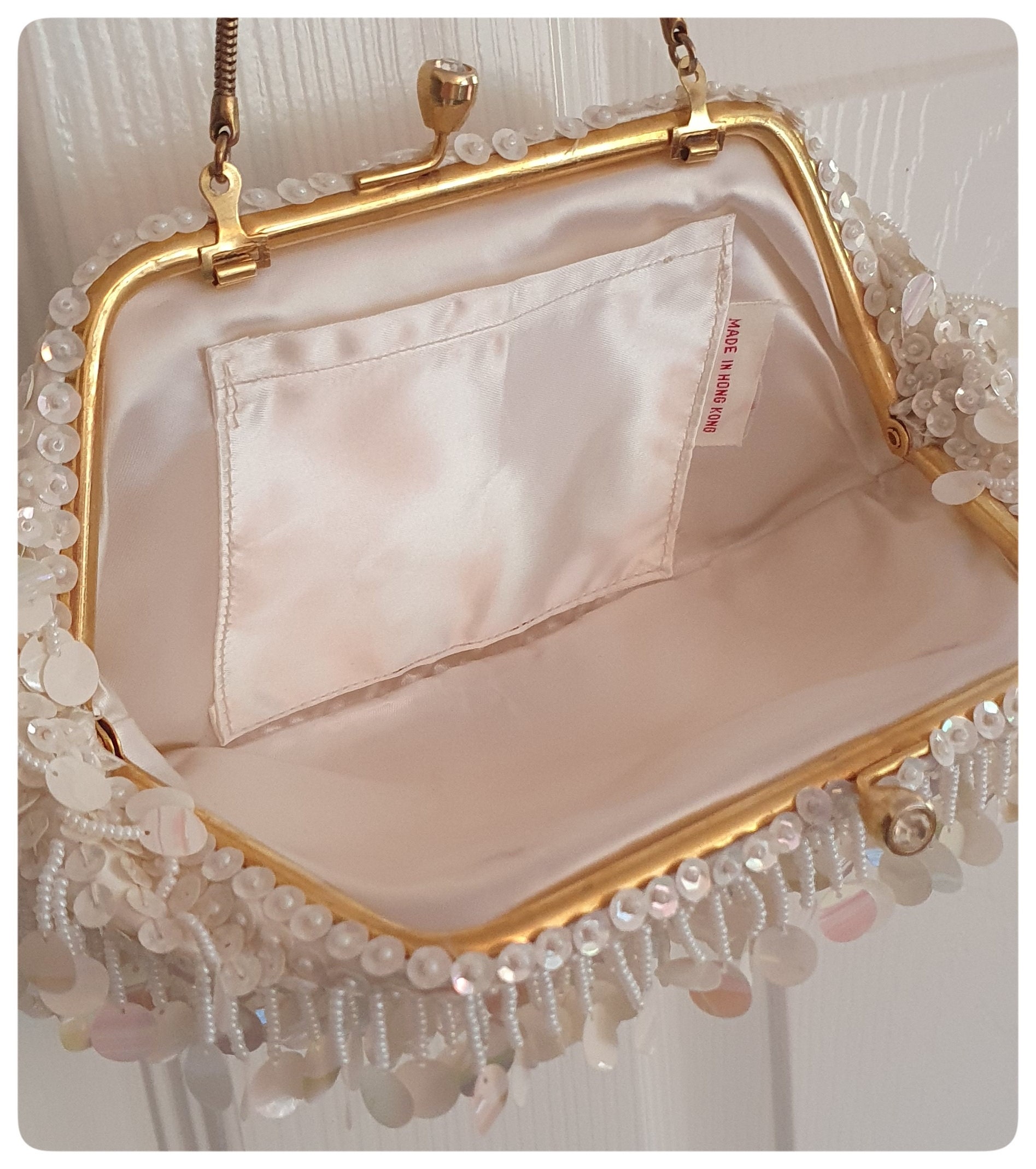 Retro Bling Glitter Hand-beaded Sequin Banquet Bag