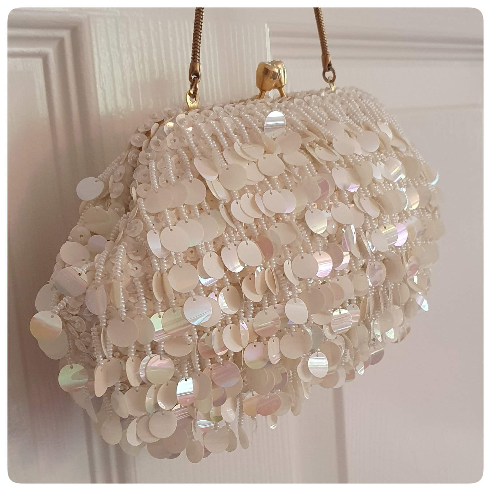 Retro Bling Glitter Hand-beaded Sequin Banquet Bag main image 1