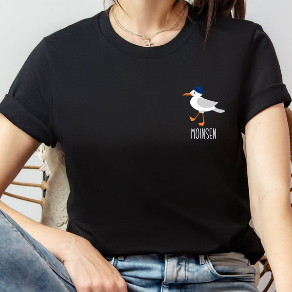 Moinsen Shirt, Möwen Shirt, Möwen TShirt, Moin Shirt, Moin T-Shirt, Moinsen T-Shirt, Norddeutsch, Küstenliebe, Fischbrötchen