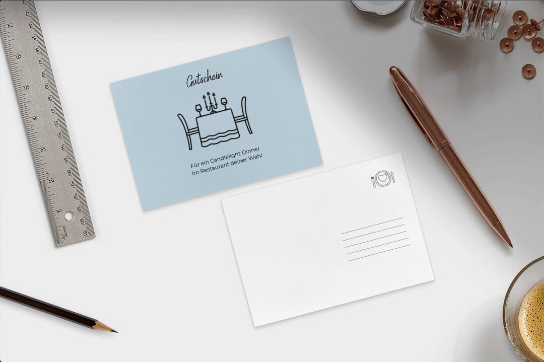 Candlelight Dinner Voucher Anniversary Voucher Etsy