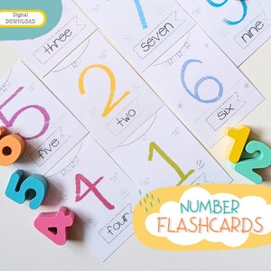 Preschool Number Flashcards: Counting Cards 1-10 (PDF)