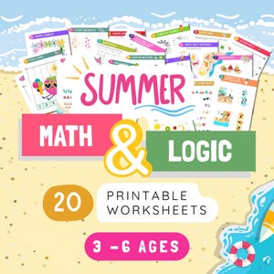 Matematik- och logikövningsblad: Aktivitetspaket för barn (3–6 år) (PDF-nedladdning)