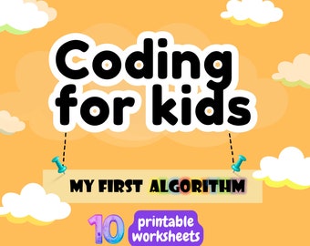 Coding for kids • Coding worksheets • My first algorithm  • preschool worksheets • Logic game for kids •  learning & school