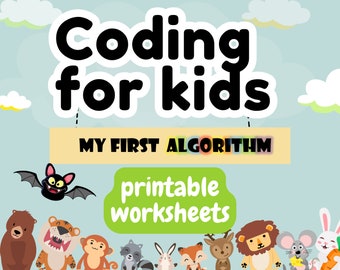 Coding for kids • My first algorithm • Graphic Dictation • Coding worksheets • Logic game for kids • Graphomotor Skills • unplugged coding