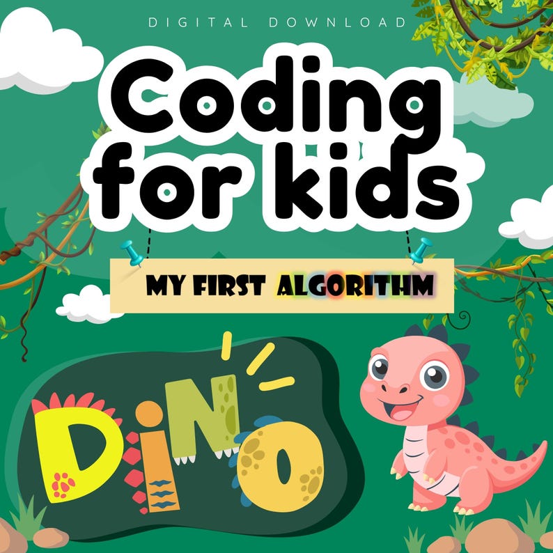 Coding for kids Dinosaur activities Coding worksheets Printable coding Directional coding Computer science
