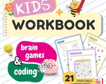 Cuaderno de trabajo de programación y juegos mentales: Rompecabezas de lógica preescolar (PDF) Juego de acertijos