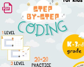 Programmierarbeit für Kinder Arbeitsblatt: Pfeile Logikspiel (Digitaler Download)