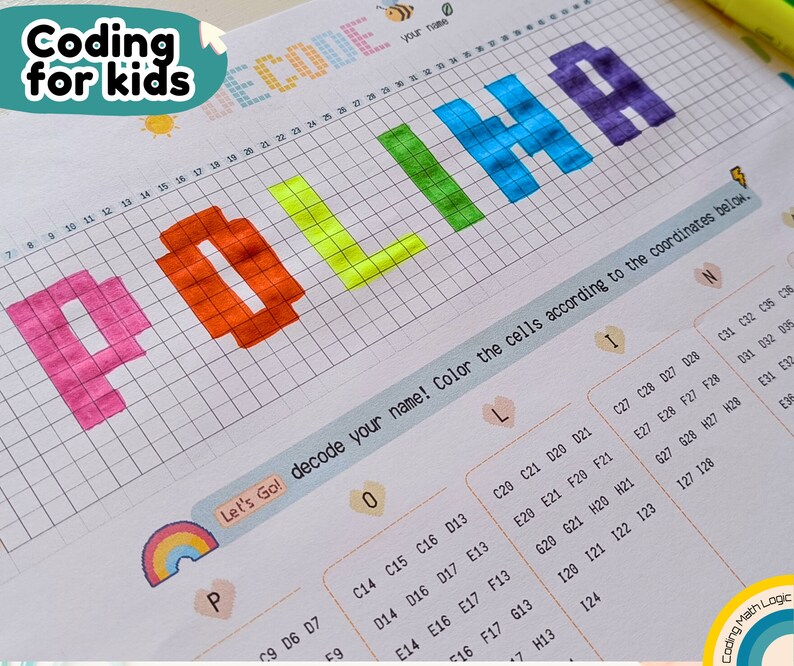 Coding for Kids Decoding Worksheet Custom Name Worksheets Name Practice ...
