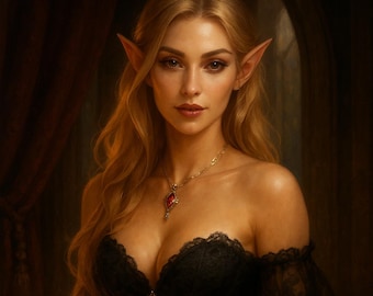 Encuadernación de una hermosa compañera espiritual elfa alta - Producto PDF