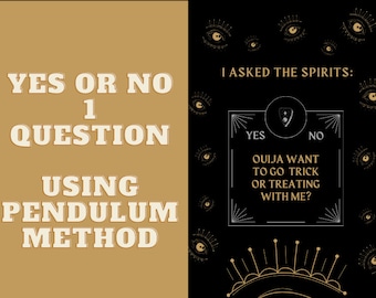 Yes/No Pendulum Reading - 1 QUESTION - Same Day