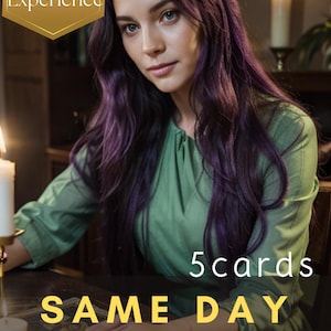 SAME DAY Tarot Legung | Fünf Fragen Legung - Leben - Karriere - Allgemein 1 Stunde Tarot-Kartenlegung |  Genaue Ehrlich