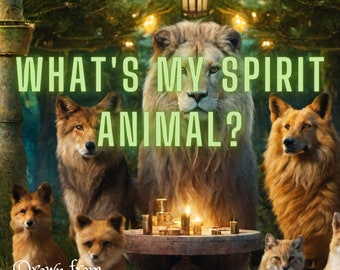 Lecture Oracle des animaux spirituels, Qu’est-ce que mon animal spirituel ?, Message canalisé, 1 carte, Livraison le jour même