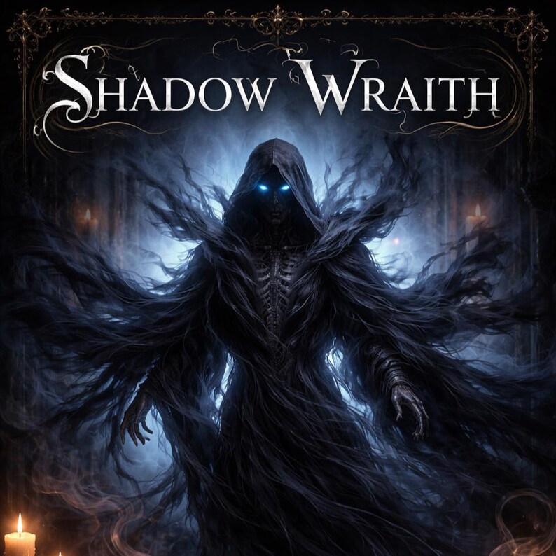 Wraith Text Shadow Wraith Spirit Companion – Guardian of Darkness- PDF Product - Etsy